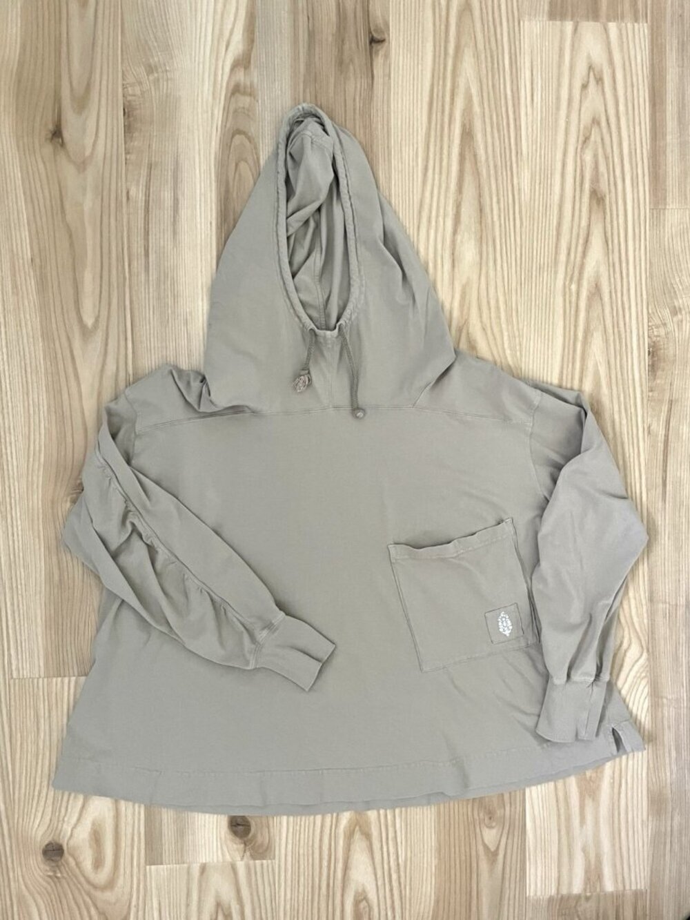 Free People Baggy Relaxed Fit Hoodie Sweatshirt Pocket Streetwear size Medium